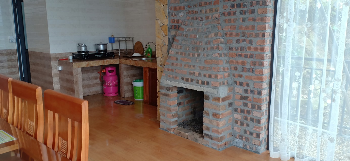 Bếp lửa Dream House homestay Tam Đảo